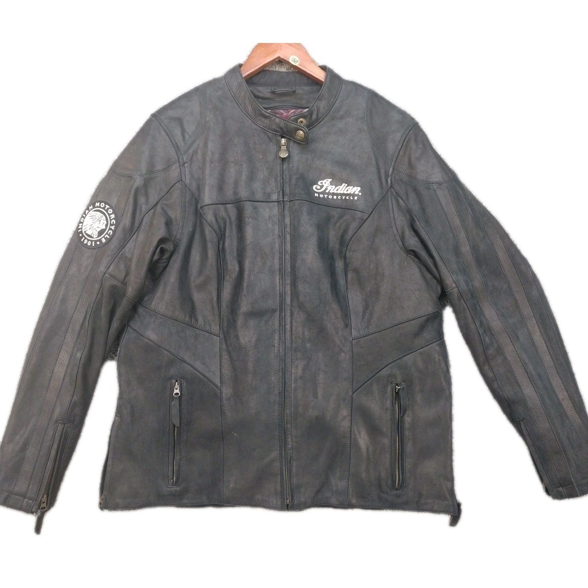 Indian Motorcycle Leather Jacket Removable Liner Moto Women's Xl
